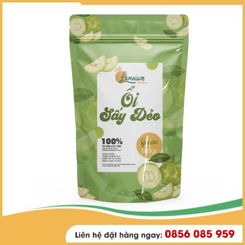 Ổi Sấy Dẻo<br>Khối Lượng Tịnh: 100gr